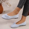 thumbnail image 7 of EKVAHL Cute Bow Decor Ballet Flats for Women, Round Toe Slip On Soft Casual Loafers, Comfort Non Slip Daily Walking Dress Shoes, 7 of 7