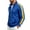Blue, variant on Men's Striped Full Zip Track Jacket, Stand Collar Long Sleeve Loose Casual Athletic Outerwear
