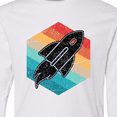 thumbnail image 4 of Inktastic Rocket Ship Retro Space Long Sleeve Youth T-Shirt, 4 of 5