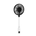 thumbnail image 2 of Ventilador USB Recargable Wosthever silencioso mini portátil negro, 2 of 6
