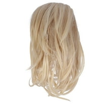 unbranded  Hair Ponytail Extension Short Human Wigs Barrettes Clips for