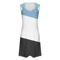 thumbnail image 4 of cfhntfmh Summer Casual Dress for Women Color Block Adjustable Strap Tank Dress Sleeveless Loose Sundress, 4 of 5