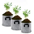 thumbnail image 4 of Tela no tejida Planta de patata Cultivar Pot Jardín Invernadero Bolsa de invernadero Transpirable Hierba Fruta Plantador Jardinería Contenedor 25 cm Diámetro marrón Inevent HA011422-03, 4 of 7