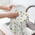 thumbnail image 6 of Zufioo Bee Waffle Weave Kitchen Towels,Kitchen Essentials Wash cloths,Dish Towels for Kitchen,Quick Drying Dirt Resistant Hand Dish Cloths, 6 of 7