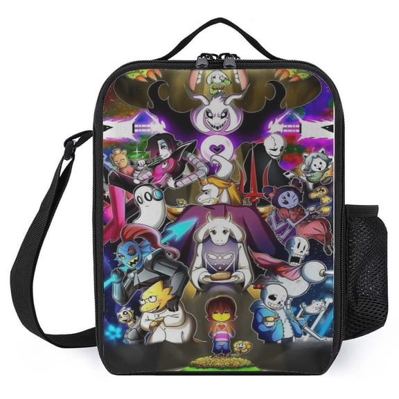 FSMYJJZY Undertale Lunch Bag 9.8x7.9x3.1in Insulated Cooler Bag for Women Men - Lunch Box Large Capacity for Work Travel Outdoor Picnic