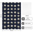 thumbnail image 2 of 2 Pcs Pioneer Flower Floral Print Pattern Kitchen Towels, Funny Microfiber Dish Towel Set, 18" X 26" Tea Towels, 2 of 6