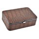 thumbnail image 3 of Joyero de cuero PU, organizador con compartimentos para collares, gran marrón Hugo Alligator PatternJewelry Boxes, 3 of 10