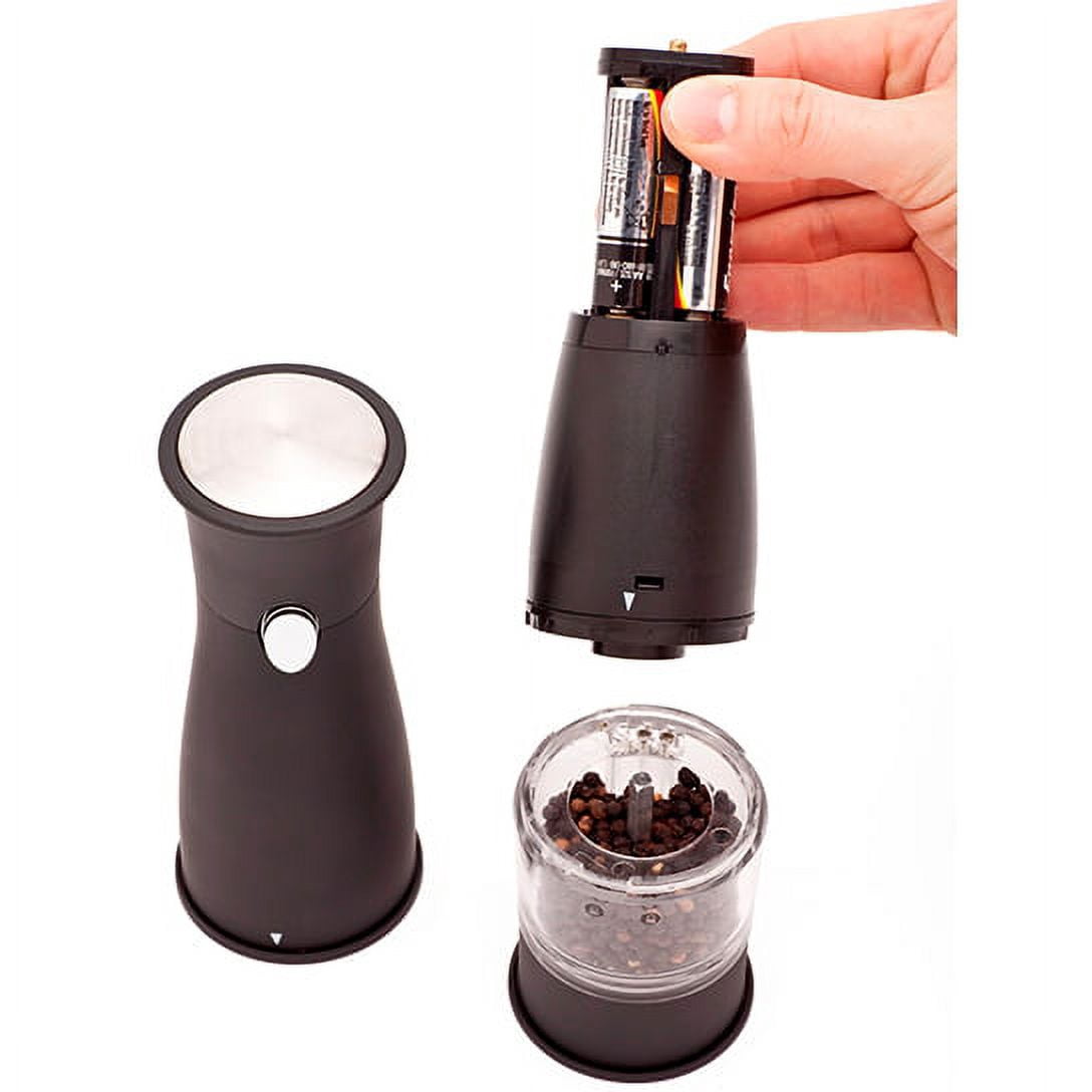 Ozeri Artesio Electric Salt and Pepper Grinder Set BPA-Free Ceramic Burr Mill