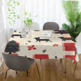 thumbnail image 3 of Yayeee Tablecloths 60" x 108" Rectangle Wrinkle Resistant Party Table Cover, Christmas Forest, 3 of 8