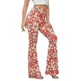 thumbnail image 1 of Women's Trousers Retro Flared Trousers Boho Flared Trousers For Carnival, 1 of 3