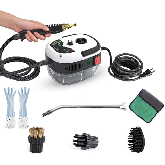 Limpiador a vapor Muntuni, limpiador Muntuni, limpiador a vapor Muntuni, limpiador a vapor de mano a presión de alta temperatura de 2500 W, limpiador a vapor para automóviles, limpiador a vapor para m