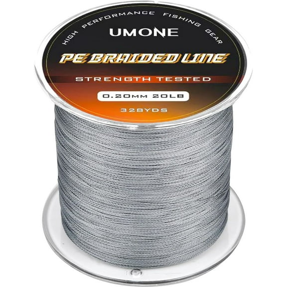 Thinner Braided Fishing Line, Ultra-Strong Abrasion Resistant Zero Stretch Braided Line, 4&8 Strand
