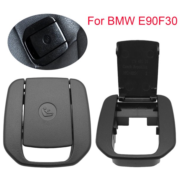 Adecuado para E90F30 Funda Asiento para Serie 1 Serie 3 Conjunto Cubierta Isofix Con Hebilla Asiento Seguridad Trasero (negro)