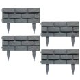 thumbnail image 3 of 4PCS Garden Fence can Spliced ​​and Removed Lawn Fence 45cm*29.5cm Gray Red, 3 of 6