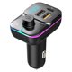 thumbnail image 1 of Cargador Automóvil Adaptador FM Transmisor Compatible Dientes 5.0 Azul, 1 of 9