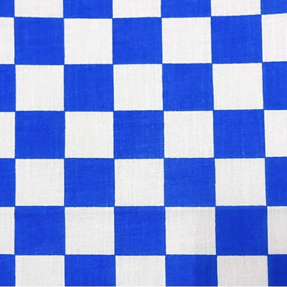Checkered 1"x1" Poly Cotton Fabric by the 5, 10, 15 and 20 Yard Increment, 58"/60" Wide, All Colors
