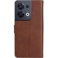 thumbnail image 5 of Oppo Reno 8 5G Wallet Phone Case with Card Holder for Women, Reno8 5G Case Luxury Simple Solid Color PU Leather Flip Case Cover for Oppo Reno 8 5G CS Brown, 5 of 9