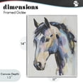 thumbnail image 4 of Stupell Industries Contemporary Chromatic Stallion Abstraction White Framed Giclee Art, 11 x 14, by Svetlana Aleynikova, 4 of 8