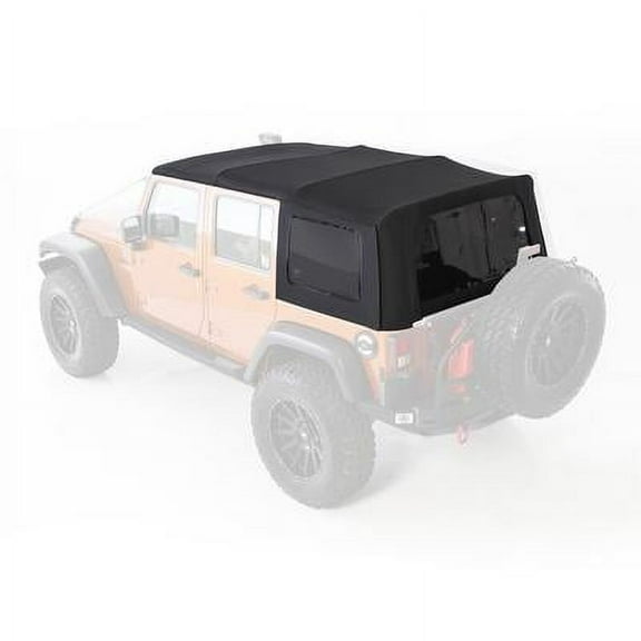 Smittybilt Premium Replacement Soft Top (ProT3k Black) - 9074235