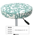 thumbnail image 4 of Lsque Hand Drawn Snake Round Bar chair cushion covers Velvet Fabric Premium Comfort Protects from Scratches and Stains for 14-17 Inch Chair- 13 inch, 4 of 7