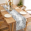 thumbnail image 3 of Grey Eucalyptus Leaves Table Runner - 36 Inch Long, Kitchen Dining Table Runner Dresser Scarves, Spring Summer Botanical Farmhouse Decor for Coffee Tables Wedding Party Banquet, 3 of 8