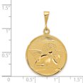 thumbnail image 2 of 14k Yellow Gold Angel Necklace Charm Pendant Religious, 2 of 6