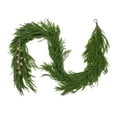 thumbnail image 1 of 6ft Christmas Garland for Mantle Wreath, Realistic Soft Imitation Cedar Wreath, Thick Wood Wreath, Suitable for Home Mantel Table, Suitable for Stair Railing Christmas Deco (C), 1 of 8