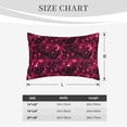 thumbnail image 4 of Susaid Burgundy Tie Dye Print Pillowcases Multiple Size, Pillow Cover Super Soft Envelope Closure Standard Pillow Case-14"x20", 4 of 6