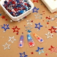 thumbnail image 5 of Tyidzon 3 Pack Red White Blue Confetti, Patriotic Sequins Star Table Confetti Independence Day 4th of July Party Sprinkles Foil Sequins Table Centerpiece for Patriotic Decorations Supplies, 5 of 6