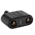 thumbnail image 3 of Lighter Socket  Lighter Outlet Car Usb Quick Charger Universal Car 2 Way Cigar Lighter Splitter Charger Adapter With USB Fast Charge Port 12-24V, 3 of 8