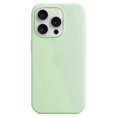 thumbnail image 1 of For Iphone 15 Pro Max Case Silicone Magnetic Phone Cover Compatible With Magsafe - Mint Green, 1 of 3