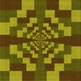 thumbnail image 1 of Ahgly Company Tapis de Zone Carré Transitionnel Lavable en Machine, 6 Pieds Carré, 1 of 7