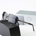 thumbnail image 2 of Gafas de sol polarizadas de moda con montura grande para hombre, gafas de conducción para conductor, gafas de sol de diseño unisex, 2 of 5