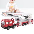 thumbnail image 4 of 1:50 Fire Truck Toy, Exquisite Body Design Model Ascending Fire Truck Toy Educational  For Home, 4 of 8