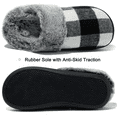 thumbnail image 5 of Needbo Women's Slippers Cozy Fuzzy Plaid Slip On Memory Foam House Shoes Indoor Outdoor, 5 of 7