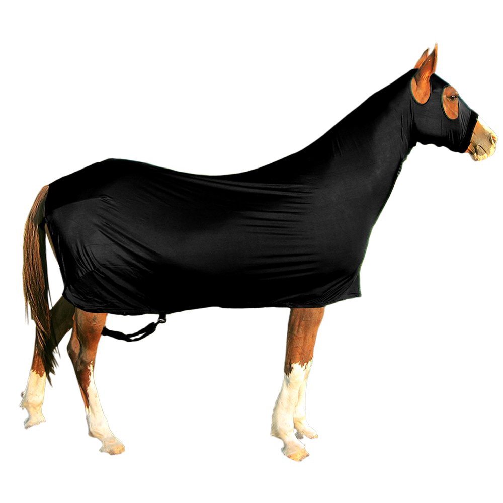 Lycra Full Body Horse Sheets with Neck Cover by Derby Originals