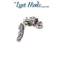 thumbnail image 2 of Luxe Modz Hand Carved Silver Plated Dragon Ring One Size Fits Most Articulated, 2 of 2