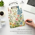 thumbnail image 3 of FORMRS Acrylic Clipboard with Low Profile Clip Standard A4 Letter Size, 12.5" x 9", Colorful Wildflowers, 3 of 8