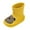 N240 Yellow, variant on Kids Rain Boots Mid Calf Cartoon Appliques Waterproof Kawaii Lightweight Loose Outdoor Casual Boys Rain Boots Size 2.5-3 Years White
