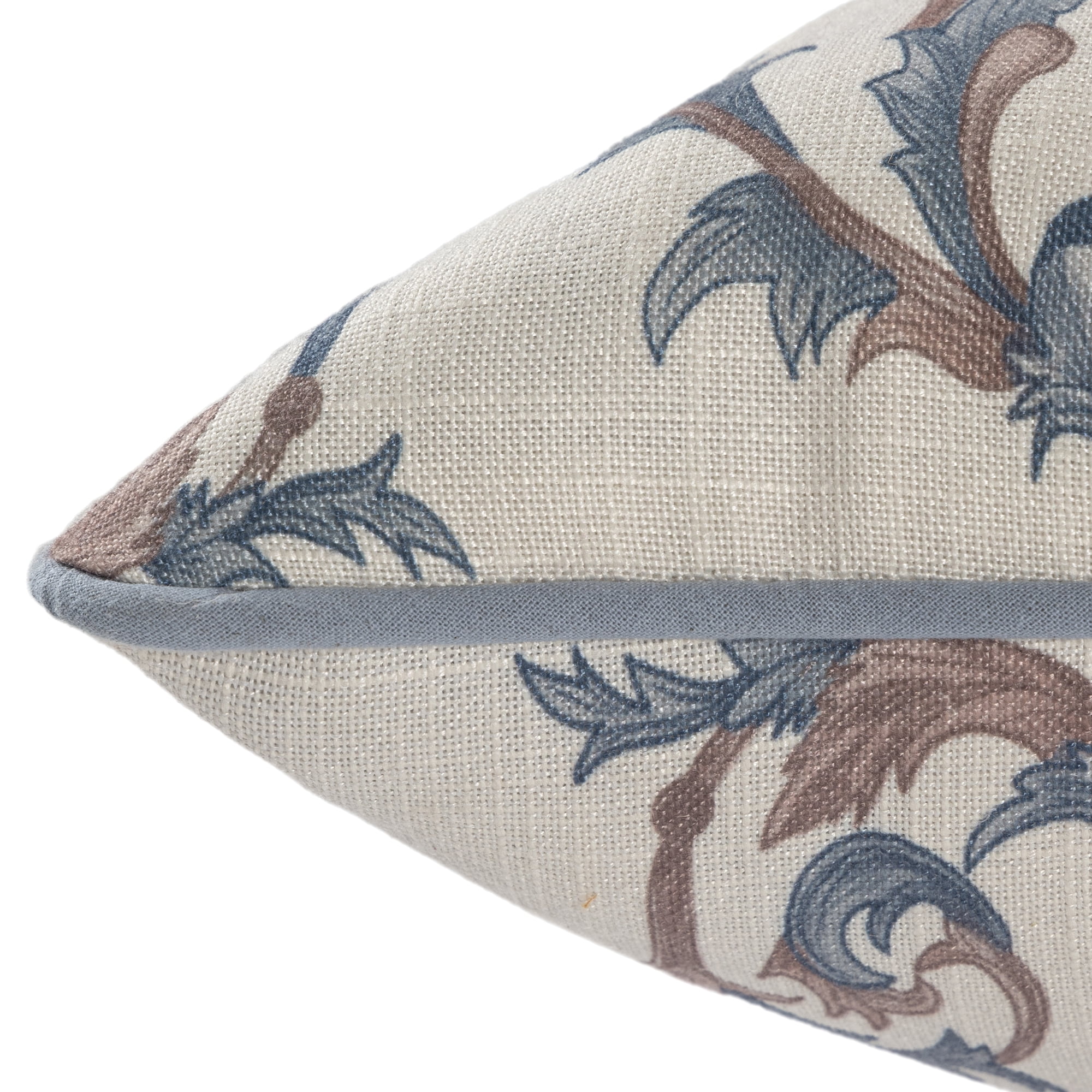Harlow Hill Alton 20" x 20" Blue/Clay Damask Recycled P.E.T. Decorative Throw Pillow
