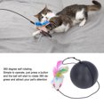 thumbnail image 3 of Interactive Cat Ball Toys, Electric 360 Degree Self Rotation Ball with Feather Stick Toy for Cats, 3 of 7