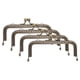 thumbnail image 1 of Uxcell 4 Pcs Marco de Bolso de Metal, 10.5cm/4.1" Marco Rectangular Retro con Cierre de Beso Grabado para Fabricación de Bolsos (Bronce), 1 of 6