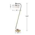 thumbnail image 3 of Uttermost Irwin Curved Brass Floor Lamp in Bronze, 3 of 12