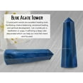 thumbnail image 4 of Blue Agate Crystal Tower Obelisk Point (3" to 4" INCH), 4 of 5