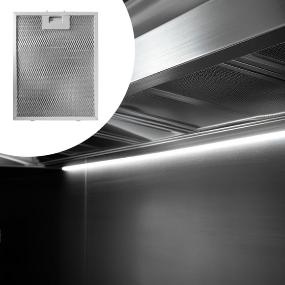 Extractor de filtro de grasa para campana extractora, filtro de cocina, repuesto de filtro, suministros de cocina, malla de aluminio portátil para el 222 cm x 19 cm x 09 cm