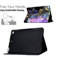 thumbnail image 3 of for iPad mini 1/2/3/4/5 Case, Pattern PU Leather Full Body Protective Adjustable Stand Cover with Card Pocket Folio Flip Case Cover for iPad mini 1/2/3/4/5, Gold Butterfly, 3 of 7