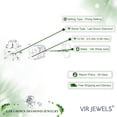 thumbnail image 3 of Vir Jewels 2/3 CTTW Lab Grown Diamond Stud Earrings Women in 14K White Gold VS1 Clarity, 3 of 7