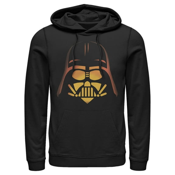 Men's Star Wars: A New Hope Halloween Darth Vader Pumpkin Pull Over Hoodie Black Medium