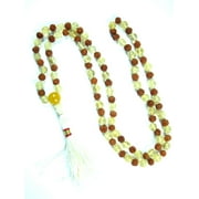 Mogul Mala Beads Citrine Crystal Yoga Meditation Nirvana Prayer Necklace