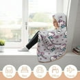 thumbnail image 6 of Hello Kitty Blanket Hoodie, Wearable Blanket, Cloak Hooded Throw Blanket, Soft Warm Fluffy Blankets for Bed Couch Sofa, 6 of 8